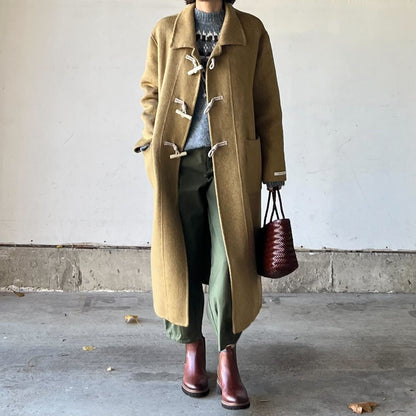 マスタードダッフルコート