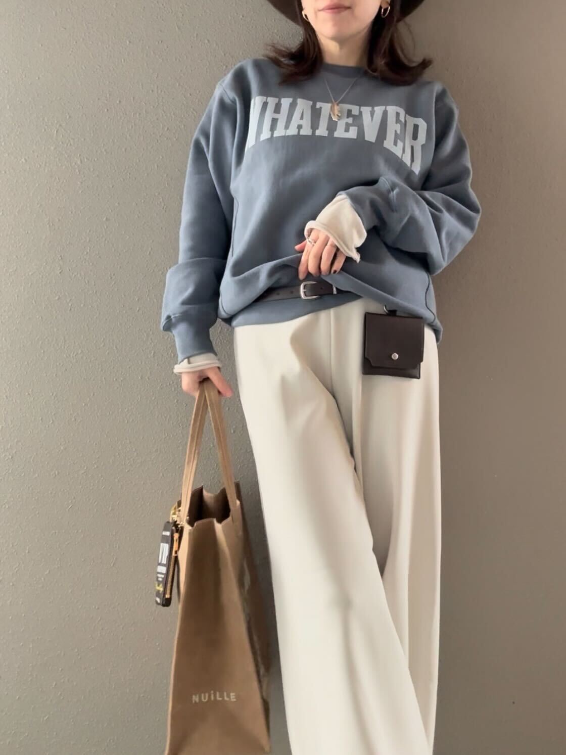 バンディングイージーワイドパンツ