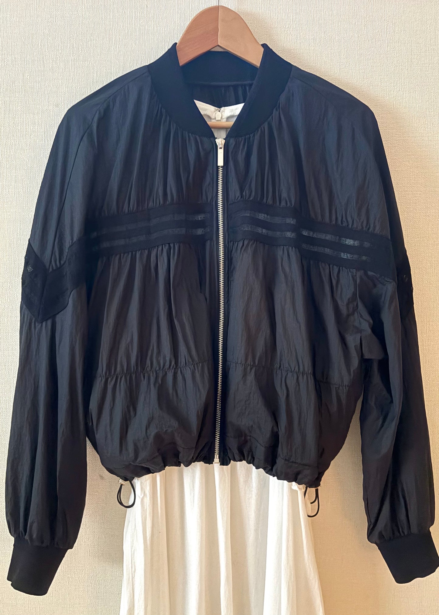 メッシュライン シャーリングブルゾン