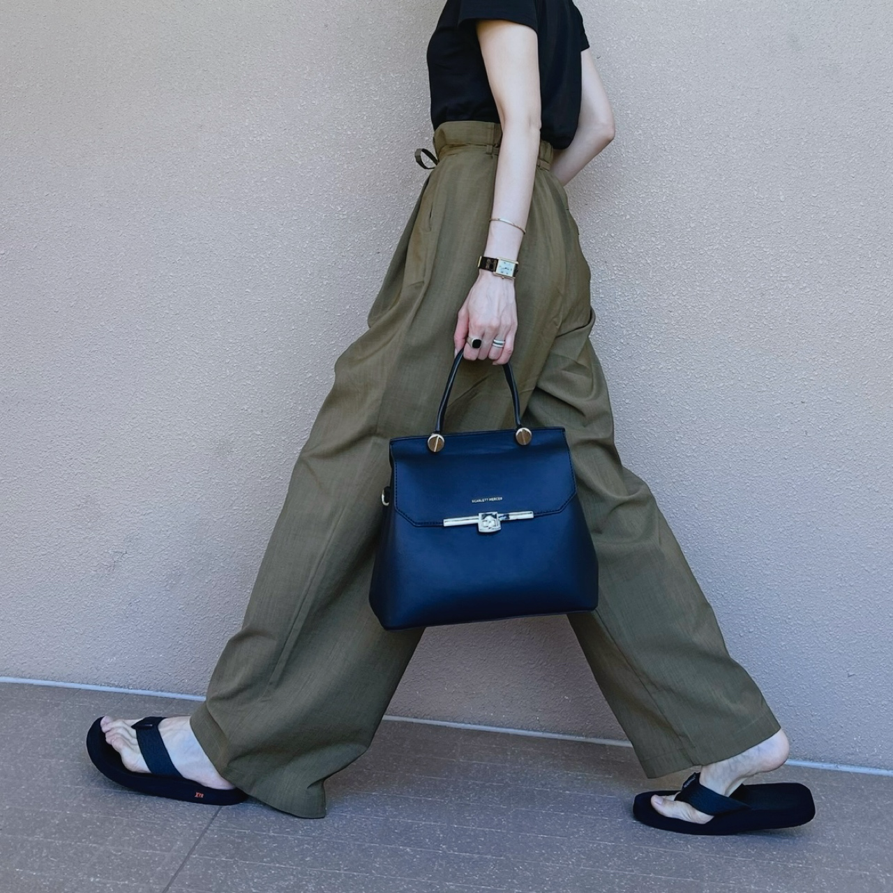 麻ライクタックパンツ