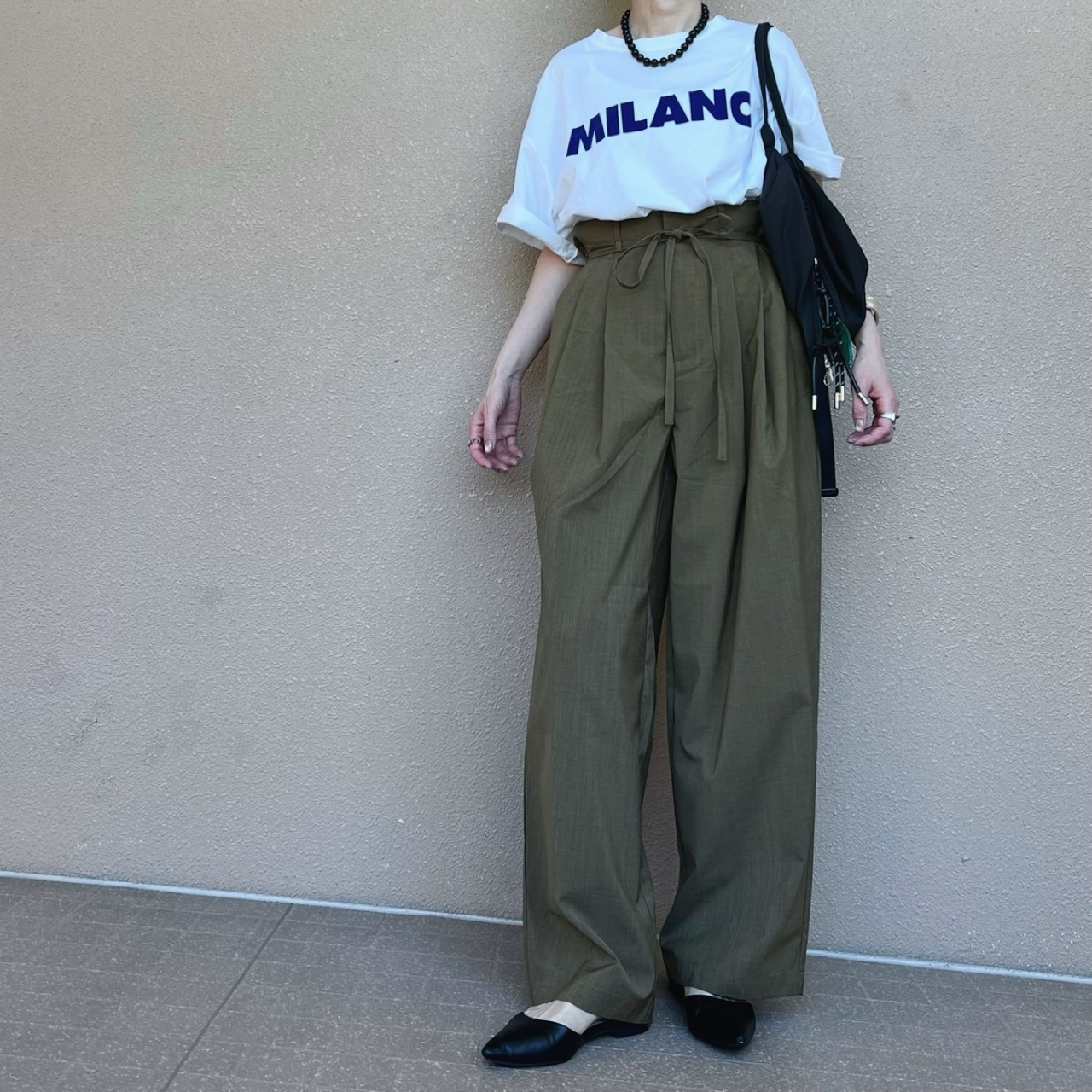 麻ライクタックパンツ