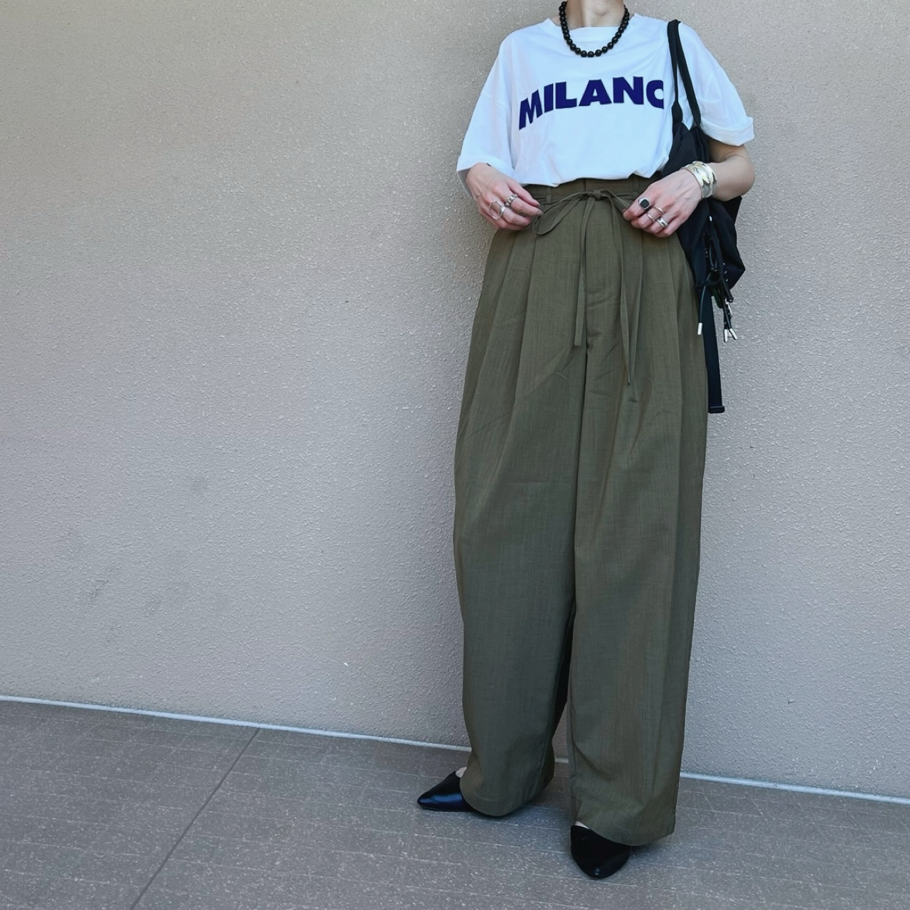 麻ライクタックパンツ
