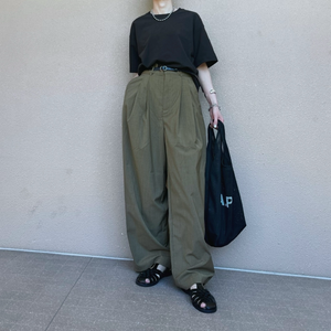 麻ライクタックパンツ