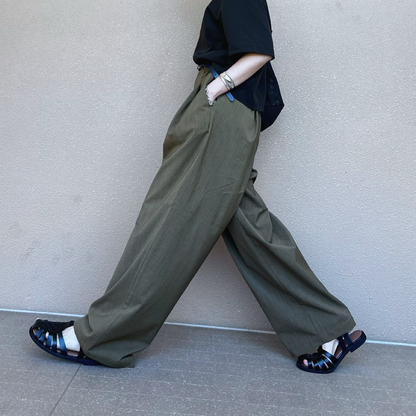 麻ライクタックパンツ