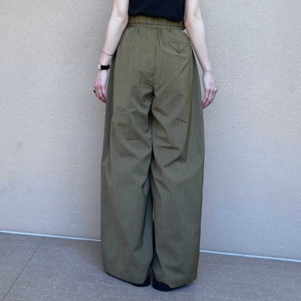 麻ライクタックパンツ