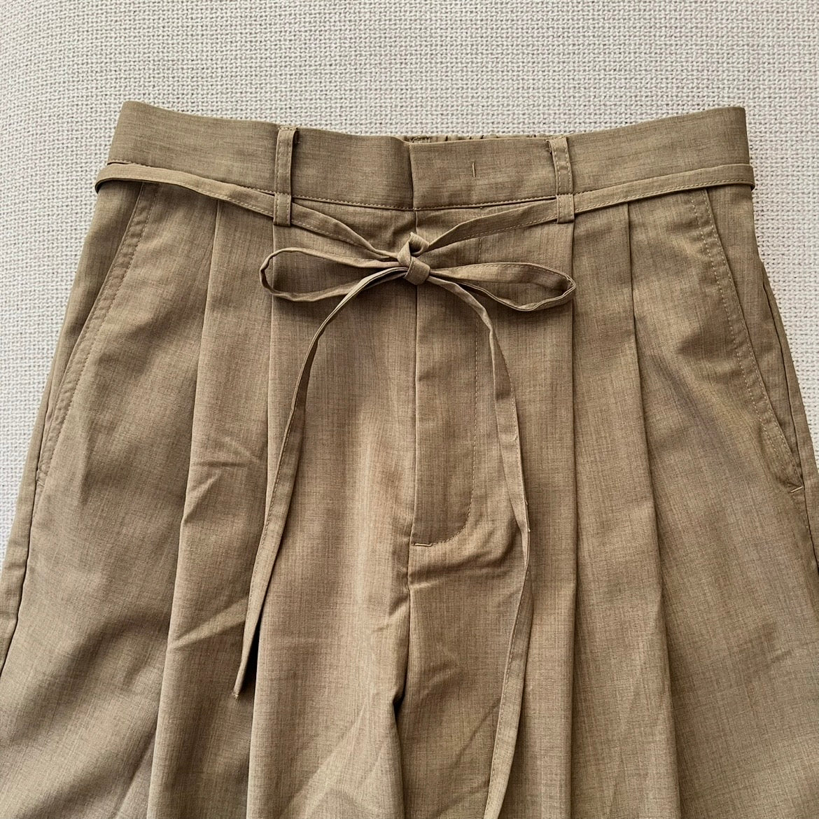 麻ライクタックパンツ