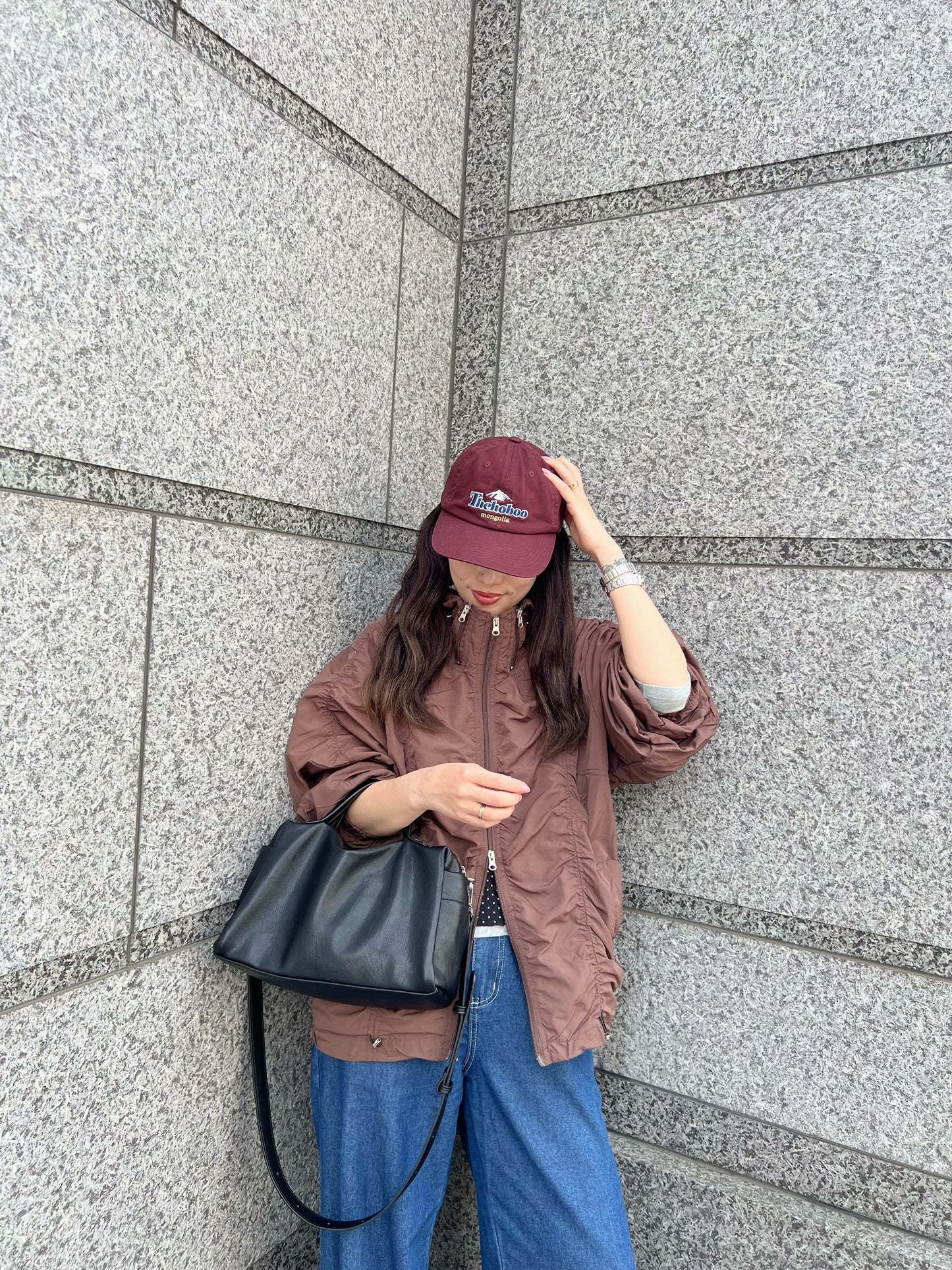 vintageライクロゴキャップ
