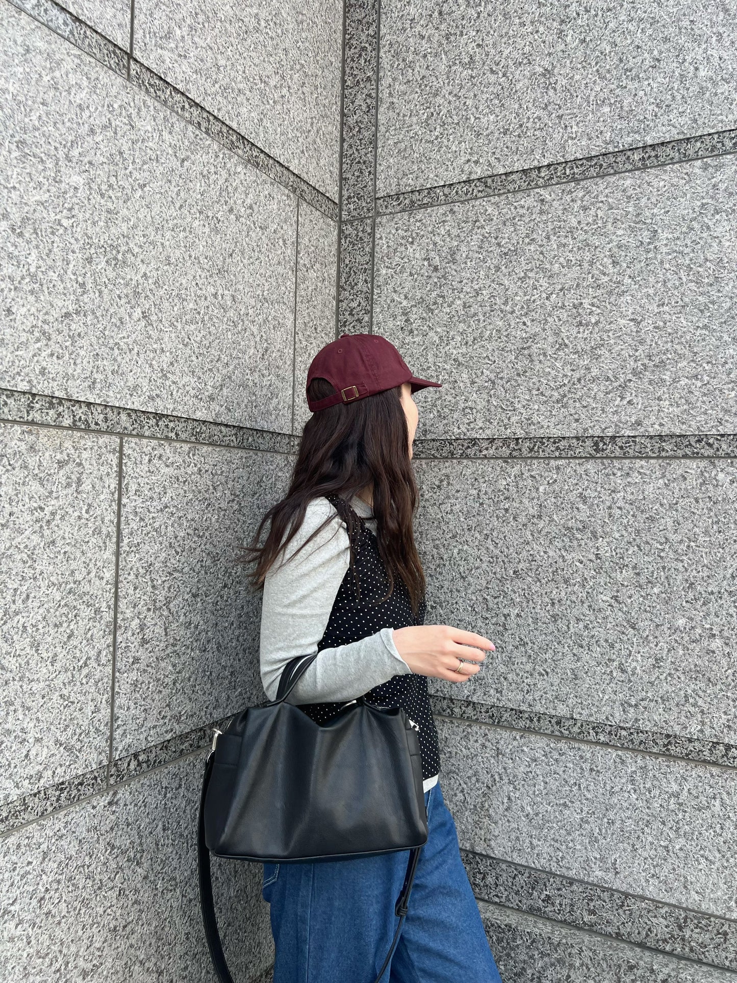 vintageライクロゴキャップ