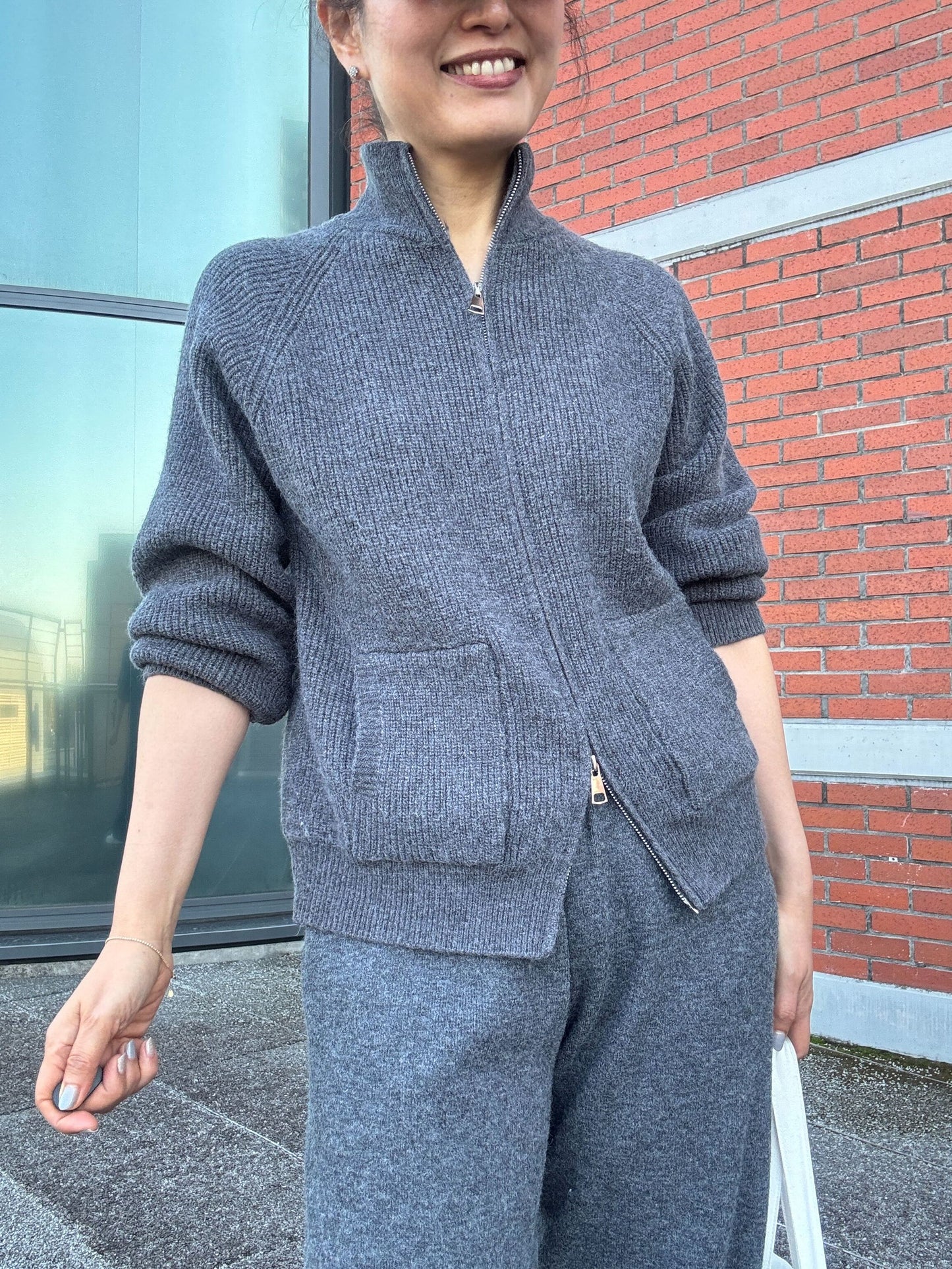 ジップニットセットアップ