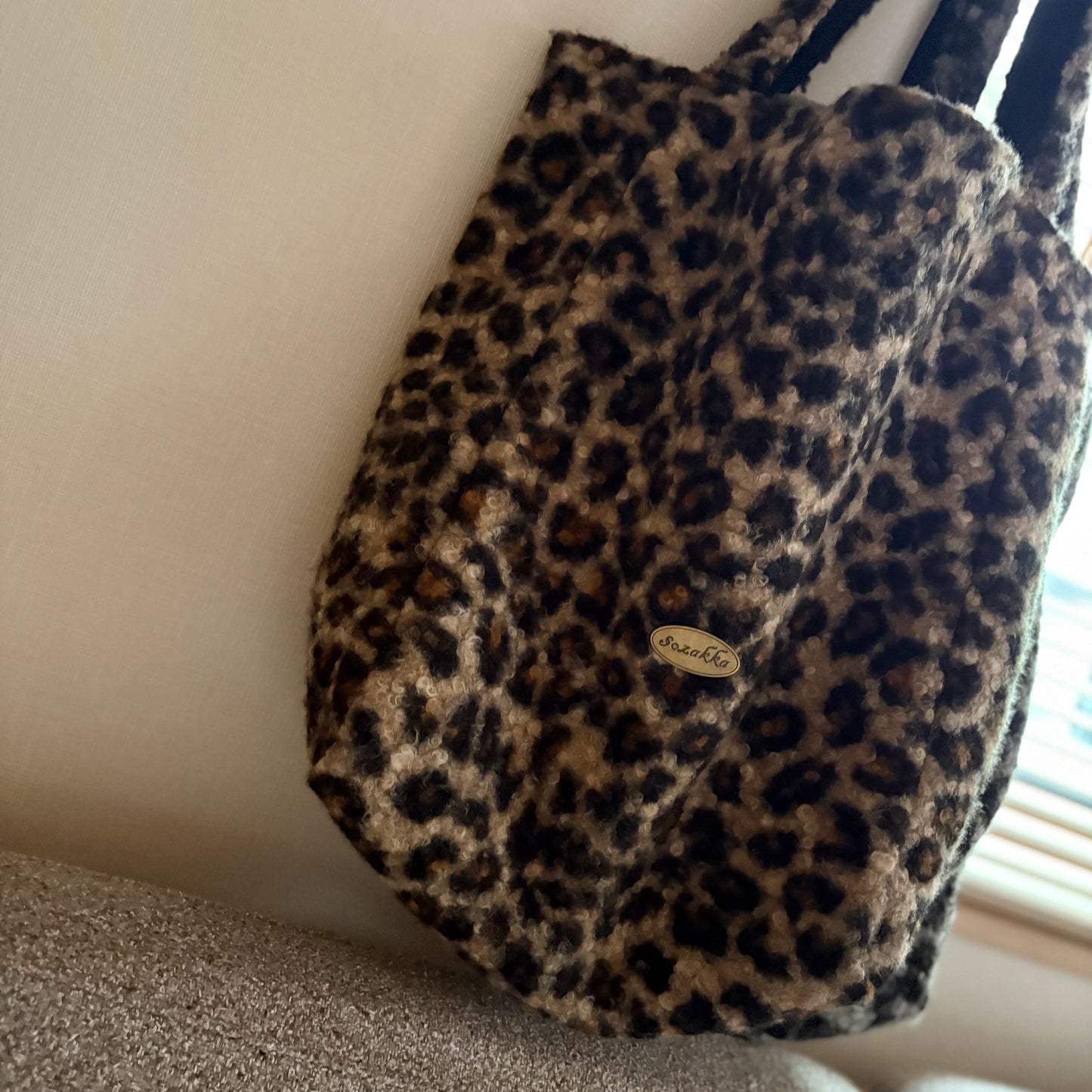 レオパードボア リバーシブルBAG