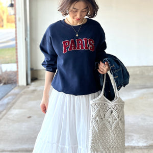 PARISネイビースウェット