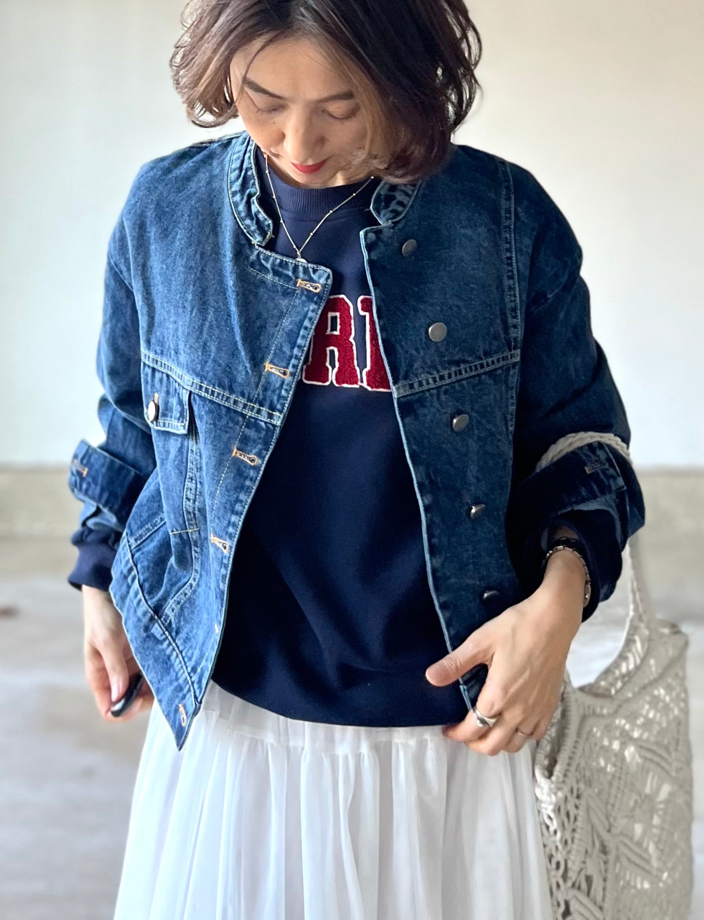 スタンドカラーショートGジャン