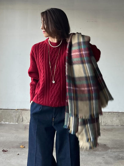 3colorアランニット