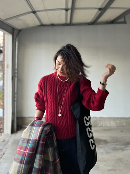 3colorアランニット