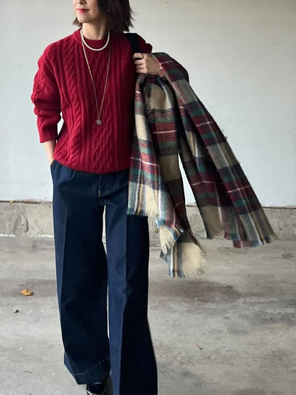 3colorアランニット