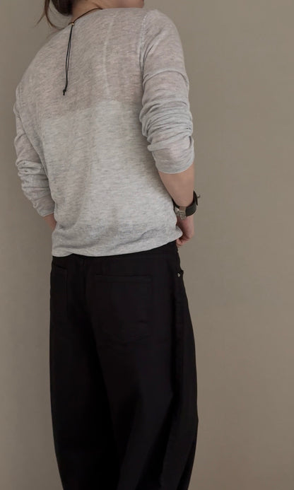 Dリングタックワイドパンツ