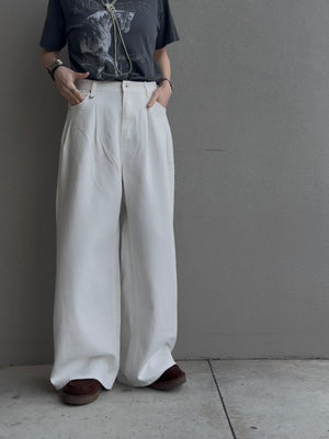 Dリングタックワイドパンツ