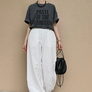 ワントーンロゴBOXTシャツ