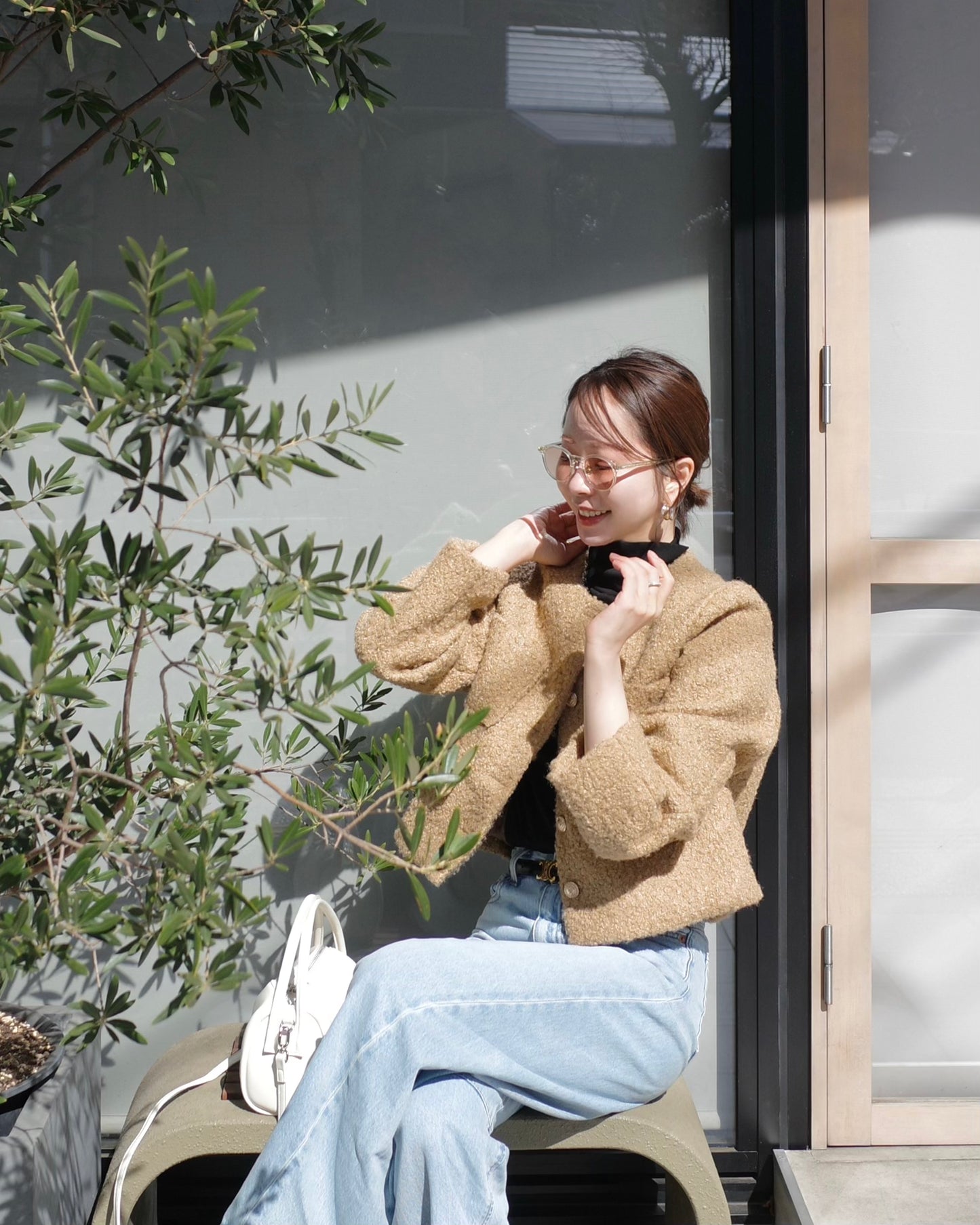 ポップコーンツイードジャケット