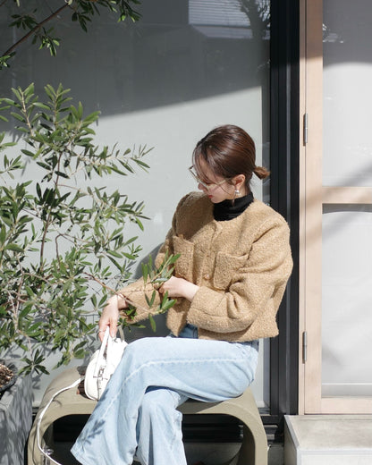 ポップコーンツイードジャケット