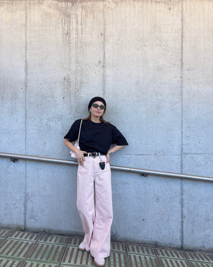 ピンクストレートパンツ