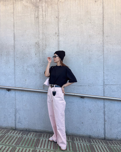 ピンクストレートパンツ