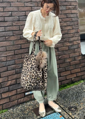 レオパードボア リバーシブルBAG