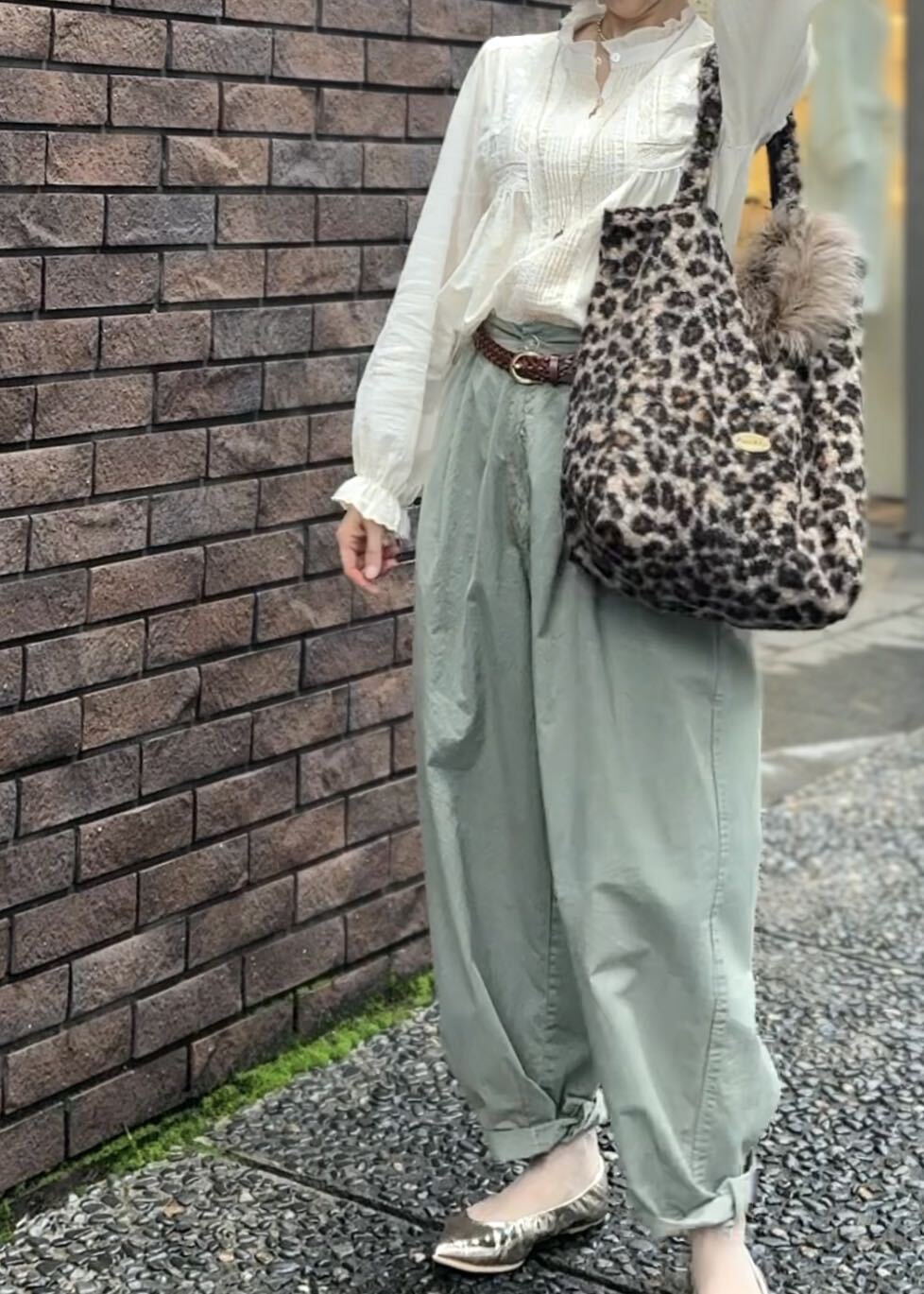 レオパードボア リバーシブルBAG