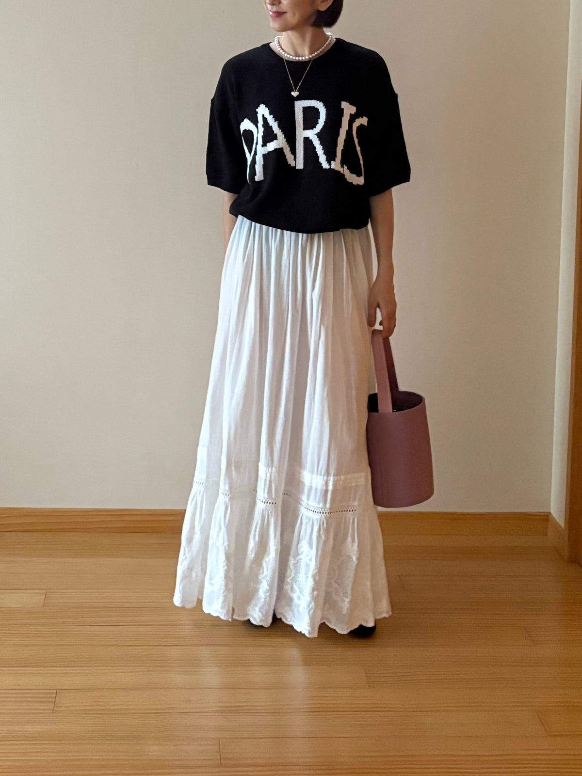 PARISビッグロゴ オーバーサイズニット