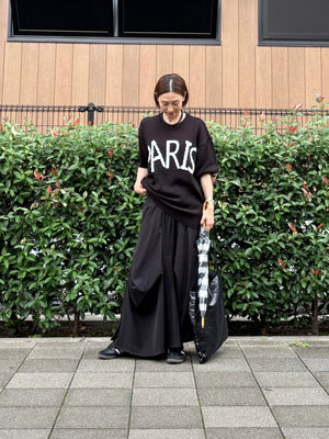 PARISビッグロゴ オーバーサイズニット
