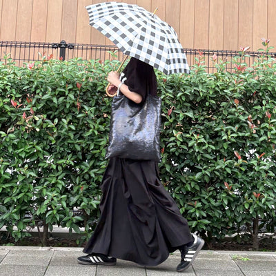 ランダムタック アシンメトリースカート