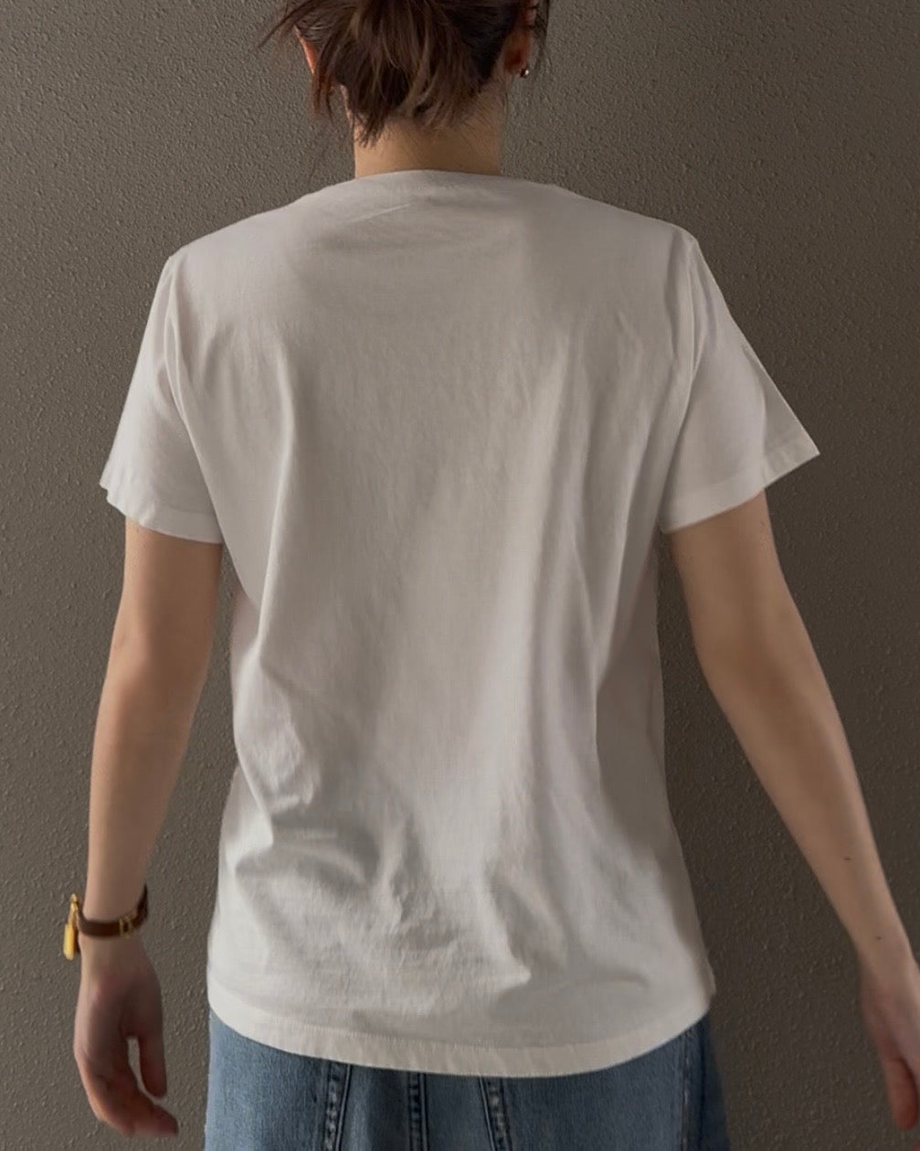バイオウォッシュクルーネックTシャツ