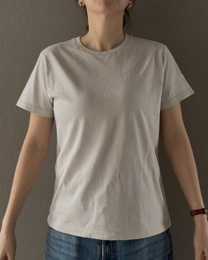 バイオウォッシュクルーネックTシャツ