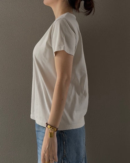 バイオウォッシュクルーネックTシャツ