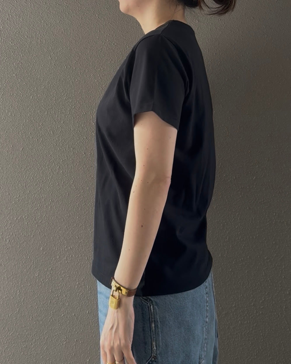 バイオウォッシュクルーネックTシャツ