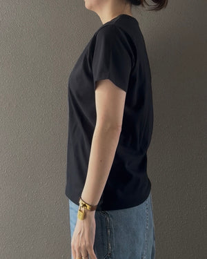 バイオウォッシュクルーネックTシャツ