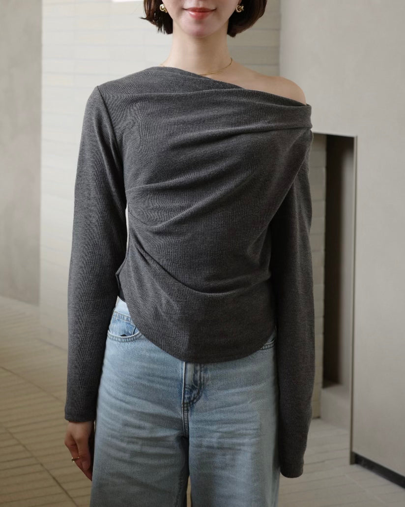 シャーリングTシャツ
