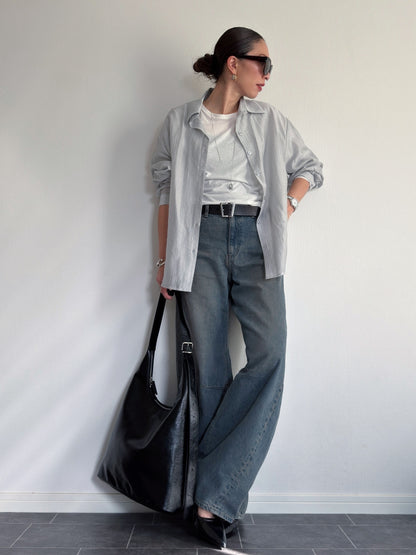 エアーテンセルオーバーフィットシャツ