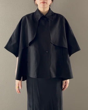 ケープショートトレンチコート