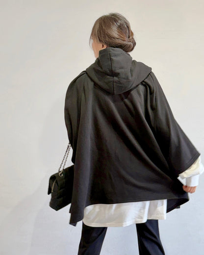 2WAYスウェットポンチョ