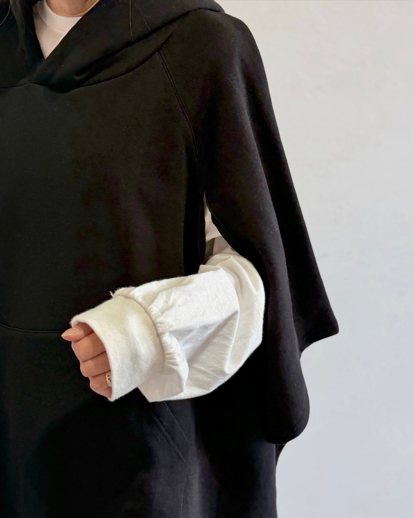 2WAYスウェットポンチョ