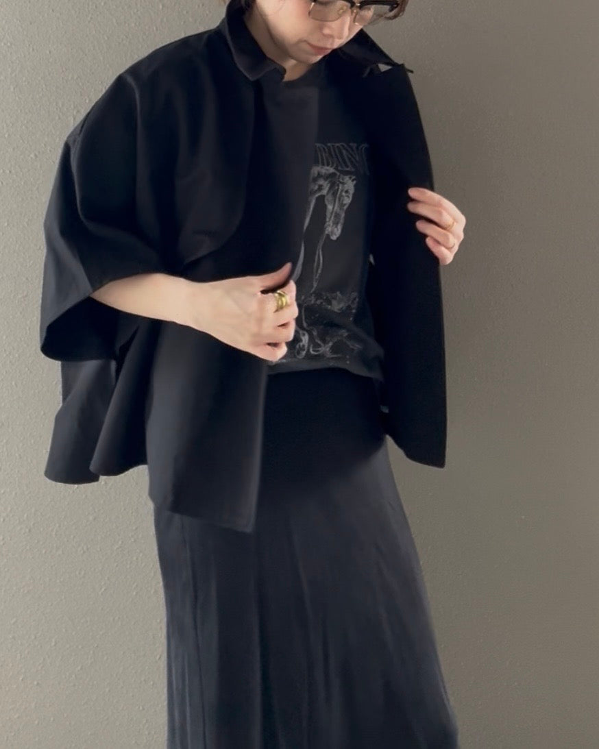 ケープショートトレンチコート