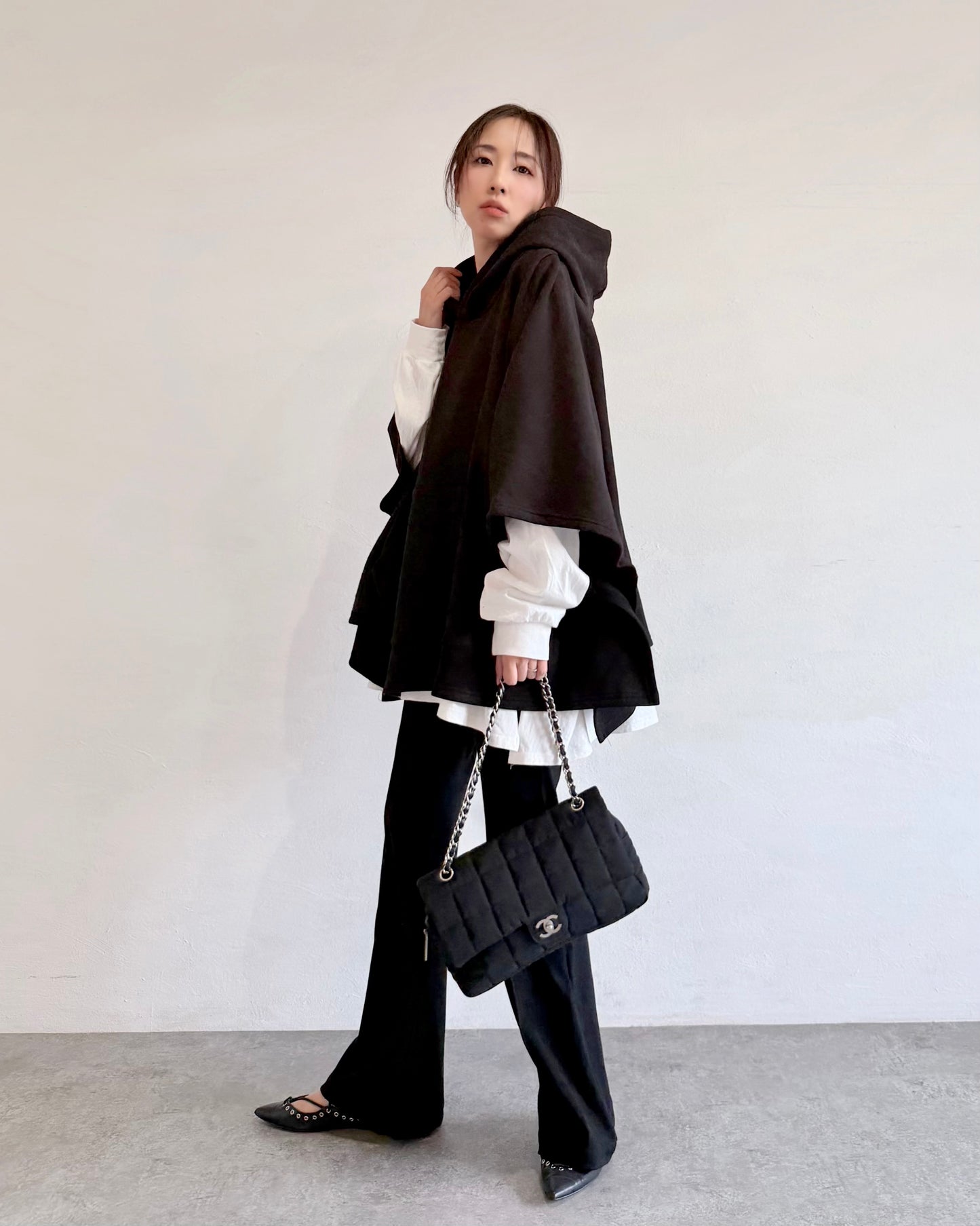 2WAYスウェットポンチョ