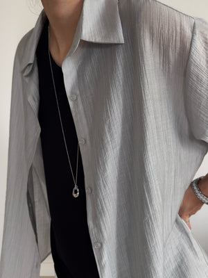 エアーテンセルオーバーフィットシャツ