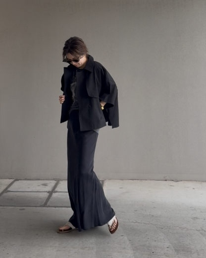 ケープショートトレンチコート