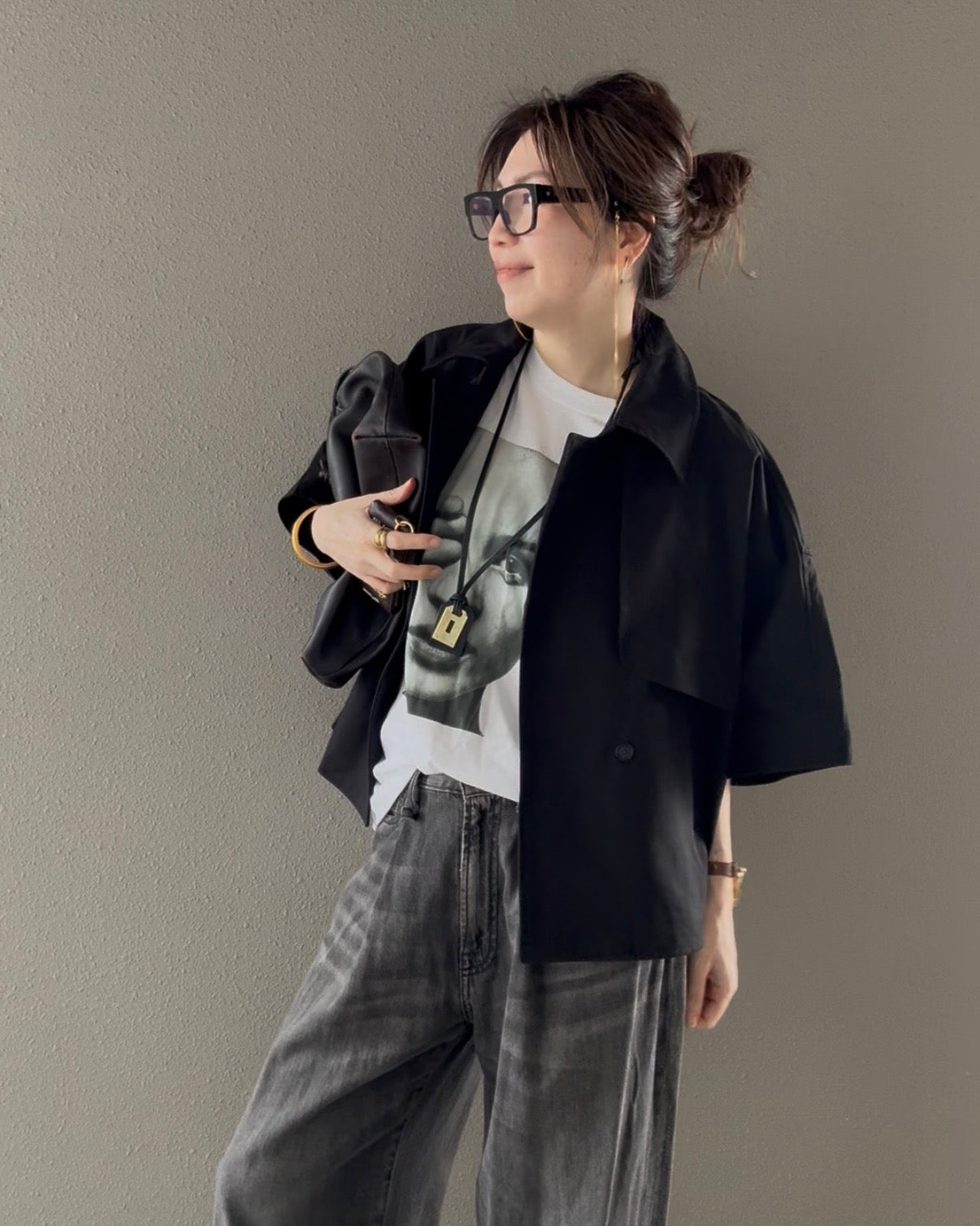 ケープショートトレンチコート