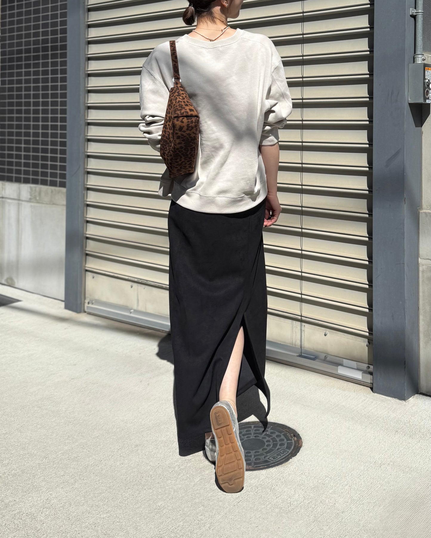 スエードロングスカート