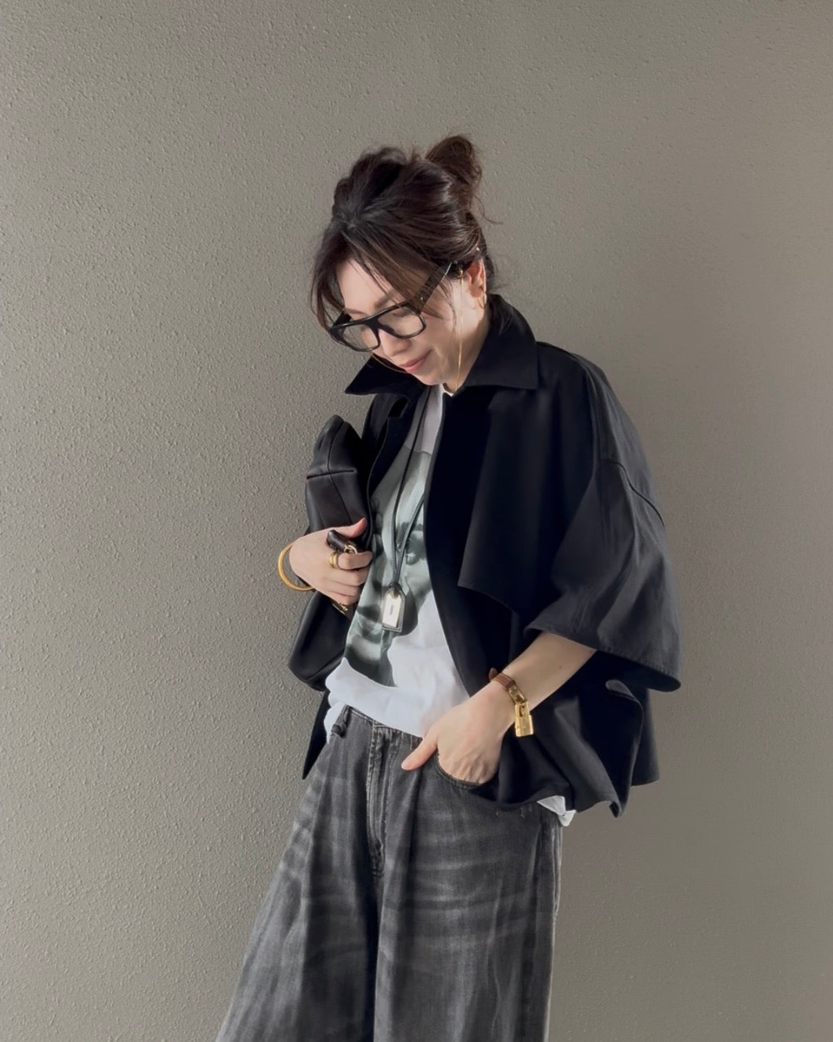 ケープショートトレンチコート