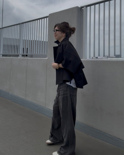 ケープショートトレンチコート