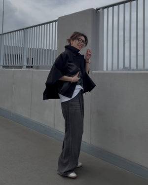 ケープショートトレンチコート